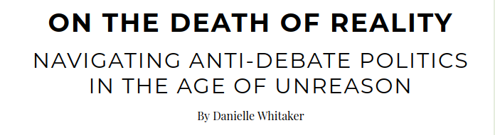 Danielle Whitaker, On the Death of Reality